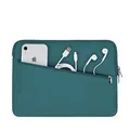Artwizz Neoprene Sleeve Pro Tasche kompatibel mit MacBook Air 13 (2018-2024), MB Pro 13 (2016-2022) - Schutzhülle mit Zubehör-Fach - Petrol