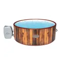 Bestway® LAY-Z-SPA® Whirlpool Helsinki AirJet Plus™ für 7 Personen, Ø 180 x 66 cm, Holz-Optik (Pinie)