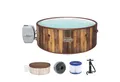 Bestway Whirlpool LAY-Z-SPA® Helsinki AirJet Plus™, Aufstellbecken, (Set, Inkl. App-Steuerung, für max. 7 Personen), Ø 180 x 66 cm