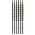 Faber-Castell 117697 - 6 Bleistifte GRIP 2001, Härtegrad: HB, Schaftfarbe:
