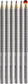 FABER-CASTELL 117697 - 6 Bleistifte GRIP 2001, Härtegrad: HB, Schaftfarbe: