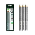 Faber Castell Graphite Pencils Bleistift Grip 2001 HB 6er Set