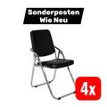 hjh OFFICE ESTO Konferenzstuhl Besucherstuhl Stuhl klappbar 4 STÜCK