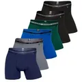 jbs Retro Boxer 6er Pack Bamboo (Spar-Set, 6-St) Long Short / Pant - ohne Eingriff - Atmungsaktiv blau|bunt|grau|grün|schwarz 3XL