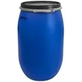 Plasteo Regentonne Weithalsfass Lebensmittelecht BPA-Frei Sauerkrautfass BPA-Frei, 120 l, BPA-Frei blau 120 l | Rund