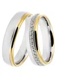 Trauring "Schmuck Geschenk Silber 925 Trauring Ehering Partnerring LIEBE" Made in Germany - wahlweise mit oder ohne Zirkonia silberfarben-gelbgoldfarben ohne Zirkonia 50 - ohne Zirkonia