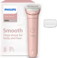 Philips Elektrokörperrasierer Lady Shaver Series 8000 BRL129/00, Aufsätze: 1, kabelloser Rasierer, nass und trocken, inkl. Trimmeraufsatz