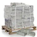 Granitmauerstein Granit Bord Rand Kante Palisade Stein Gehweg Straße Natur Steine Grau 40 x 20 x 15cm 1.000kg / 1 Palette