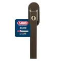 ABUS Abschließbarer Fenstergriff FG110 - Fensterknauf mit Druckzylinder, gleichschließend - ABUS-Sicherheitslevel 2 - 59222 - Braun