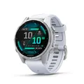 Garmin fēnix 8 43mm – Multisport-Smartwatch, 1,3" AMOLED Touch-/Tastendisplay, bis zu 10 Tage Akkulaufzeit, 80+ Sport-/Outdoor-Apps, TOPO-Karten, EKG, Telefonie, Musik, Taschenlampe