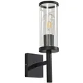 Lucande Wandleuchte Außen Zanta 10020309 Spritzwassergeschützt Modern in Schwarz aus Aluminium 1-flammig E27