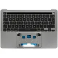 Topcase Handauflage Tastatur mit Touchbar für Macbook Pro 13" Retina A2251 grau