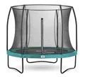 Salta Comfort Edition – ⌀183/213/251/305/366/396/427cm - TÜV geprüft – Schwarz/Grün/Pink - rundes Outdoor Trampolin, Gartentrampolin - Set mit Sprungmatte, Sicherheitsnetz, Federn, Randabdeckung