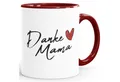 SpecialMe Tasse Kaffee-Tasse Herz Danke Mama Dankeschön-Geschenk für Mama zum, Keramik