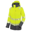 WÜRTH MODYF Warnschutz Parka Neon – hochwertige & reflektierende Arbeitsjacke in Größe – winddicht, atmungsaktiv & wasserdicht (10.000 mm WS) – in gelb - Größe L