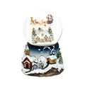 XXL Schneekugel mit Rotierung, Schneewirbel und Sound, Maße H/B/Ø Kugel: ca. 19,5 x 13,5 cm/Ø 12 cm.