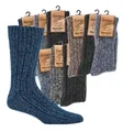 Wowerat Norwegersocken 3 Paar Norwegersocke, farbig, superwarm mit Schafwolle, Damen & Herren
