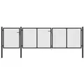 vidaXL Gartentor Stahl 400 x 75 cm Anthrazit 144328