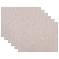 BUTLERS 6er Set Platztset 45 x 33cm Filz-Optik doppelseitig -FELTO- abwaschbares Tischset für den gedeckten Tisch | Platzdeckchen schmutzabweisende Tischmatte