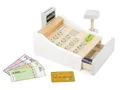 Small Foot Spielkasse aus Holz, inkl. Scanner, Kartenlesegerät, Spielgeld und Kreditkarten, Mehrfarbig, 11099 Spielzeug