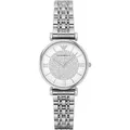 Emporio Armani Gianni T-bar Silber Damen Armbanduhr AR1925