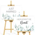 younikat 2er Set Schilder Just Married | DIN A3 | einseitig bedruckt | dv_1503