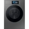 Samsung 9 kg Bespoke AI Waschmaschine WF90F/24 mit AI Home, EEK: A (-55%), 9 kg Edelstahl Schwarz