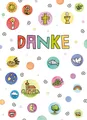 Kommunion - 5 Danksagungskarten für Geschenke zur Kommunion mit Umschlägen