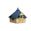 WOLFF Grillkota "Basic 9", Holzart: Kiefer, naturbelassen, BxT: 426 x 376 cm - beige