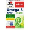 Doppelherz Omega - 3 1000 vegan Kapseln für eine normale Herz- und Hirnfunktion 60 KAP