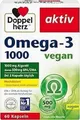 Doppelherz Omega-3 1000 vegan - Hochdosierte Omega-3-Fettsäuren EPA & DHA aus