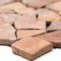 Marmor Bruch Naturstein Mosaikfliesen Poseidon Rossoverona