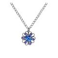 Konplott: Kette/Anhänger Gem Rocks, aufwendiger Kristallblüten-Anhänger inklusive Kette, für Damen/Frauen (blau-lila)