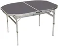 Bo-Camp Campingtisch, grau, 120x80cm, oval