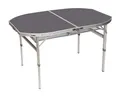 Bo-Camp Campingtisch, grau, oval, 120x80cm