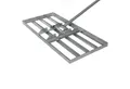 SattesGrün Rasenrechen Profi Rasenrakel Rakel zum Sanden Abziehen, mit 150,00 cm langem Stiel, Levelingrake Flächenebner Leveler Lawnleveling mit Stiel