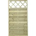 Plus Zaun Bergen mit Rankgitter 90 x 165 cm Druckimprägniert - Braun