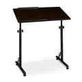 relaxdays PC-Tisch höhenverstellbar dunkelbraun 80,0 x 50,0 x 75,0 - 110,0 cm