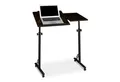 relaxdays Laptoptisch groß höhenverstellbar, Schwarz