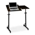 Laptoptisch Rednerpult mit Rollen Notebook Beistelltisch mobil 4 Rollen neigbar