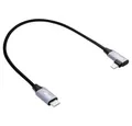 Akyga Akyga USB-Kabel USB-C® Stecker, Apple Lightning Stecker 0.30 m Schwa USB-Kabel, (30.00 cm)