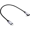 Akyga USB-Kabel   USB-C® Stecker, Apple Lightning Stecker 0.30 m Schwarz  AK-...