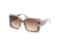MaxMara MM0131 20F grey/striped 56/18/135 Damen Sonnenbrillen