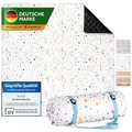 Blumtal Premium Picknickdecke wasserabweisend 200x200 cm Boho & TERRAZZO Design - waschbare Stranddecke 200x200 + weiche Zwischenfüllung - Campingdecke aus Oxford-Gewebe - Decke Terrazzo Kreise