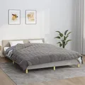 Vidaxx Gewichtsdecke 200x220 cm 9 kg Stoff grau