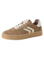 Tamaris Damen Sneaker Low Leder, beige, 38 EU