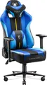 Diablo X-Player Gaming Stuhl Bürostuhl Schreibtischstuhl Stoff 3D Armlehnen Ergonomisches Design Nacken/- Lendenkissen Farbe: Frost Black, Größe: King