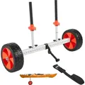 VEVOR Kajakwagen, 113 kg, Kanuwagen mit 25,4 cm Reifen & Spanngurt, Bootswagen zum Transportieren von Kajaks, Kanus, Paddleboards, Jon-Booten, Wass...