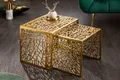 riess-ambiente Couchtisch ABSTRACT 50cm gold (Set, 2-St), Wohnzimmer · Metall · eckig · Modern Design