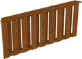 Skanholz Brüstungsgeländer Deckelschalung, 180 cm Länge, 84 cm Höhe